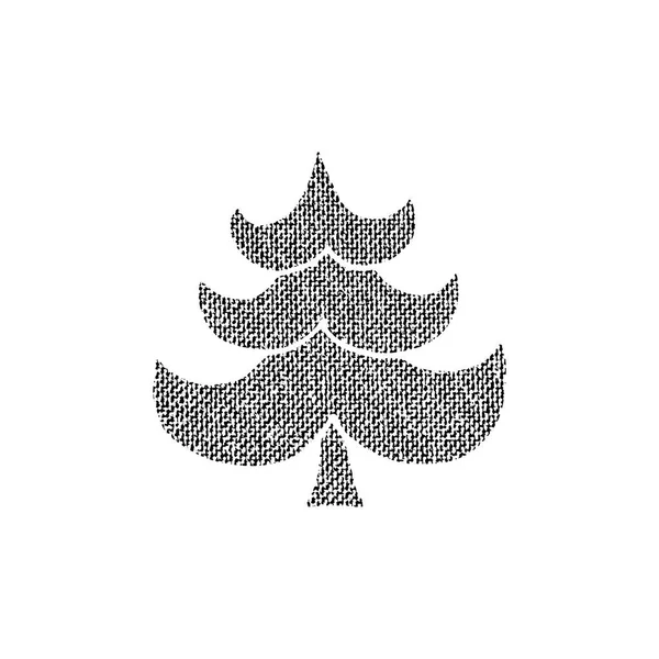 Διάνυσμα ελαστικοποιημένων χριστουγεννιάτικο δέντρο — Διανυσματικό Αρχείο