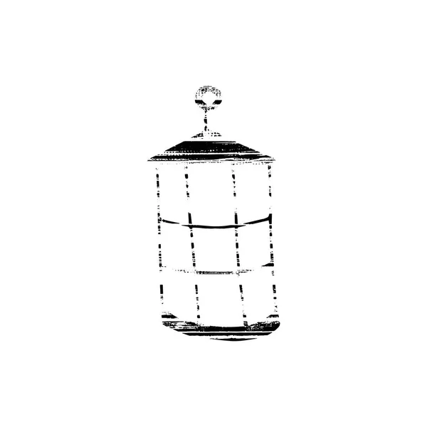 Vector textured lantern — Stock Vector