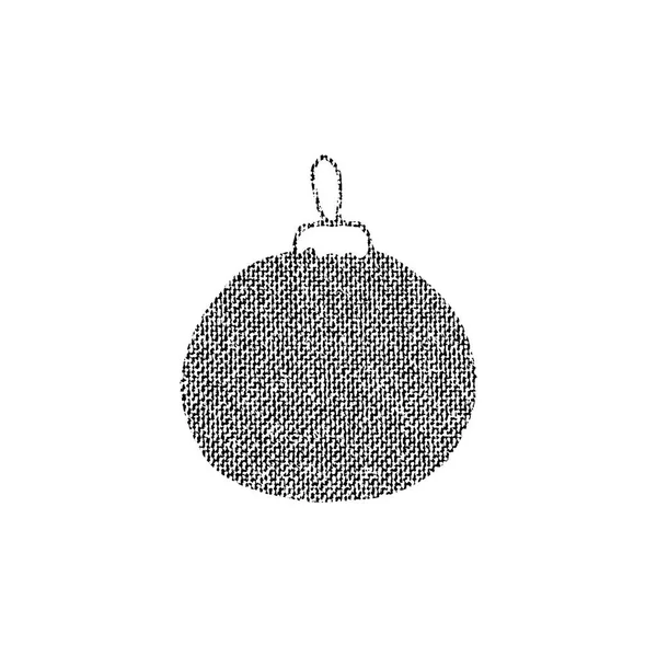 Jouet vectoriel texturé sapin de Noël — Image vectorielle