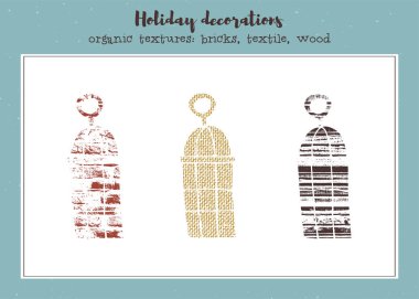 Vektör kümesi dokulu fenerler