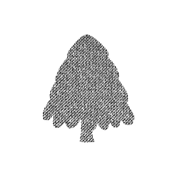 Vektor texturierter Weihnachtsbaum — Stockvektor