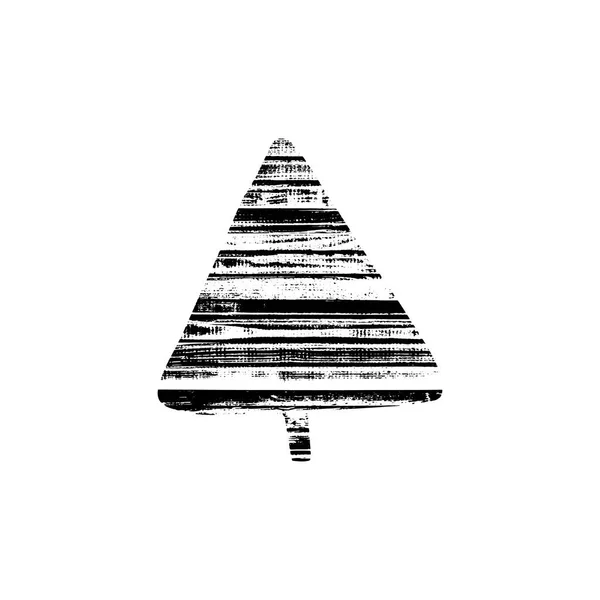 Vektor texturierter Weihnachtsbaum — Stockvektor