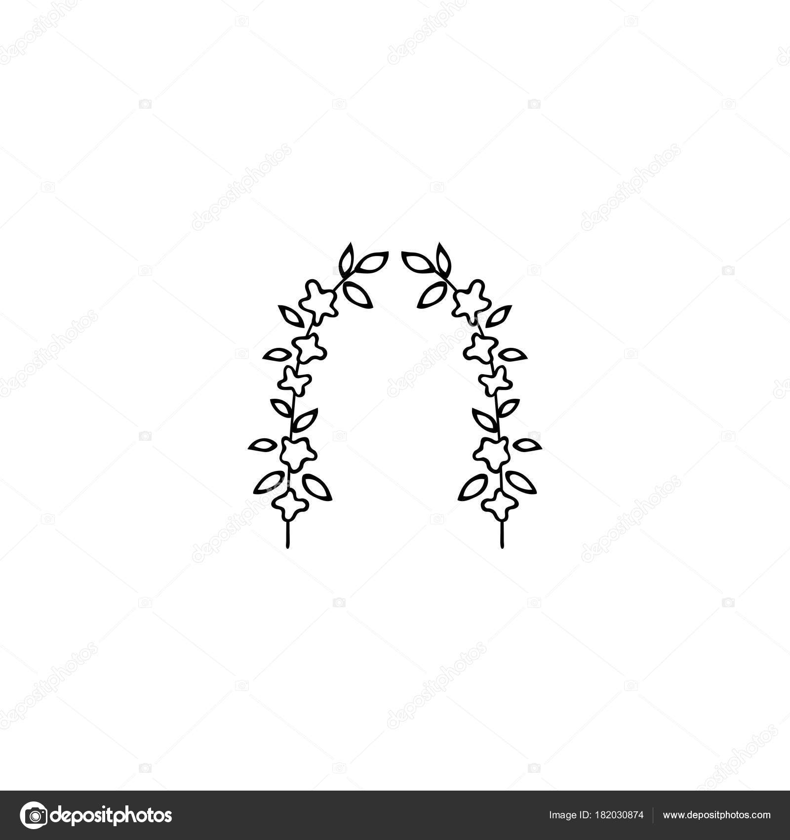 Floral Logo Element Stockvektor Juliakhimich 182030874