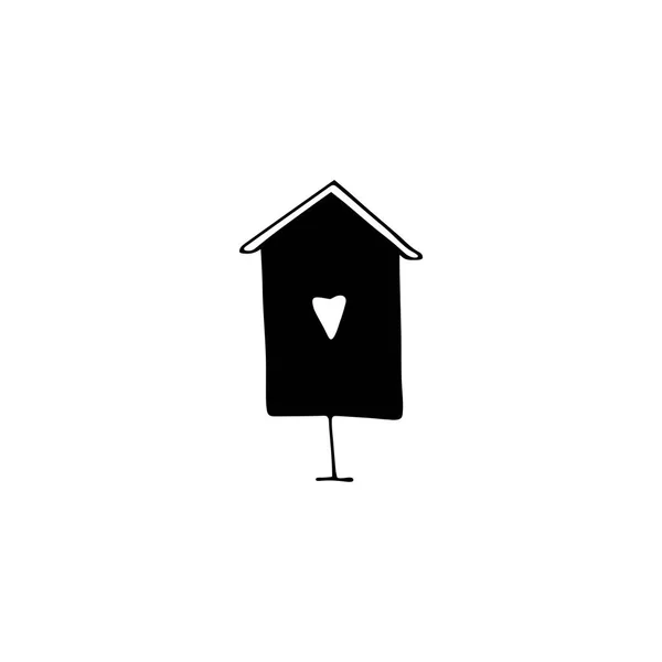 Uccello casa logo elemento — Vettoriale Stock