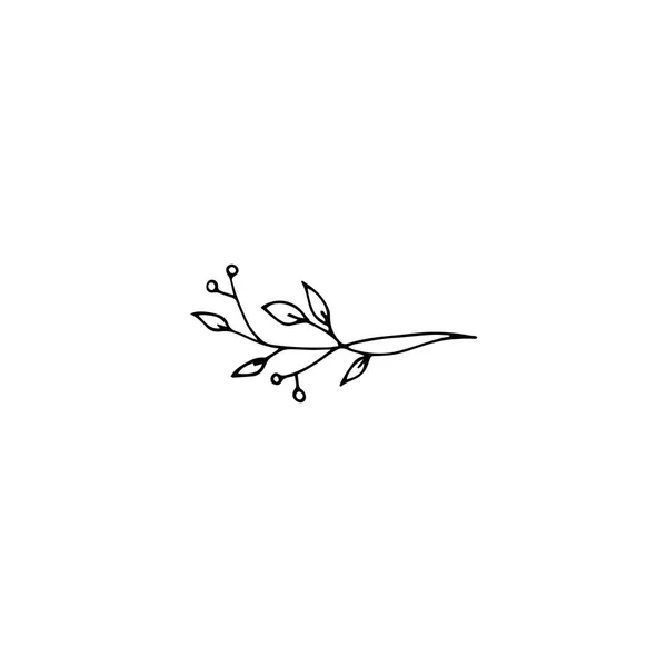 Elément de logo floral — Image vectorielle