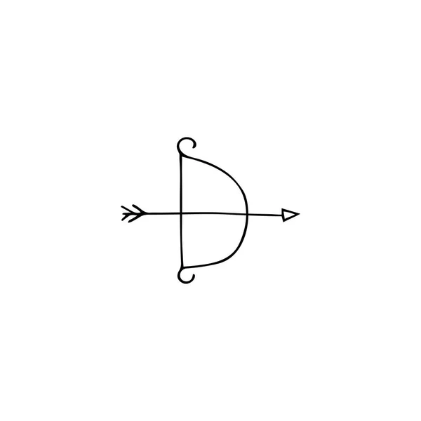 Pil och båge logotyp element — Stock vektor