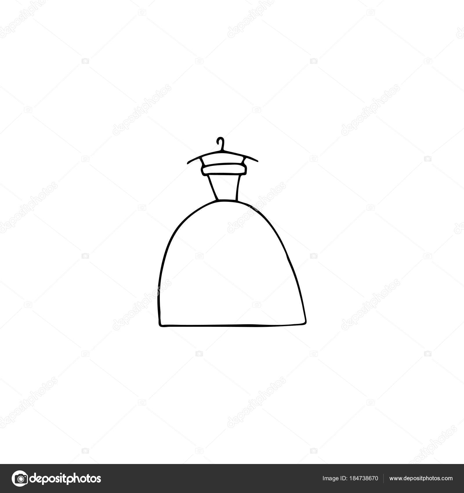 Wedding Dress Logo Wedding Dress Logo Element Stock Vector