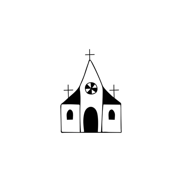 Kostel logo element — Stockový vektor