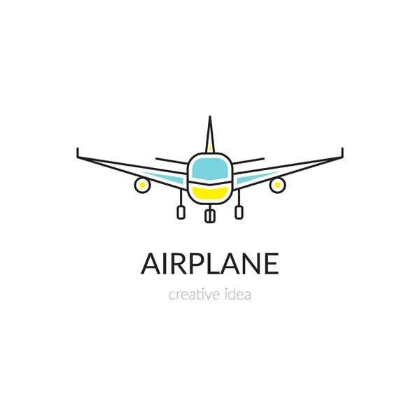 Modèle de logo de ligne Airlines — Image vectorielle