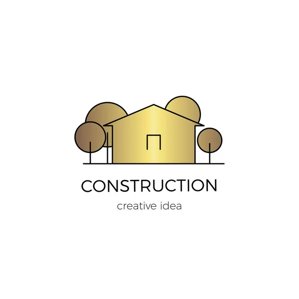 Modelo de logotipo de construção —  Vetores de Stock