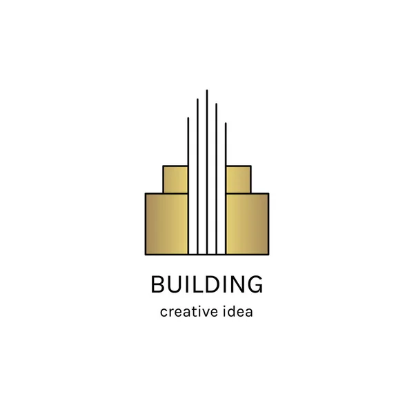 Sjabloon voor bouw van logo — Stockvector