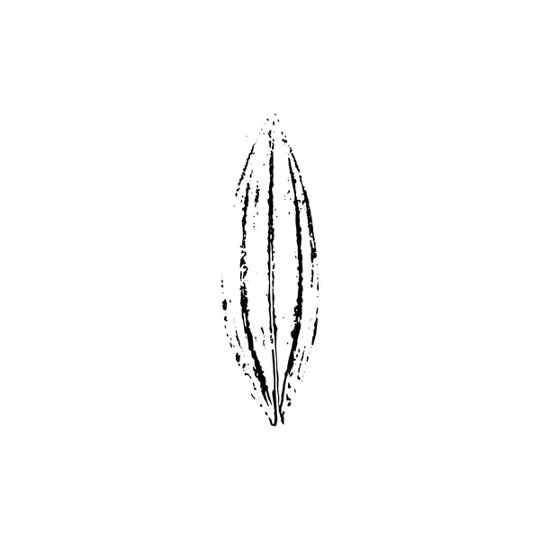 Vector leaf imprint — Stock Vector