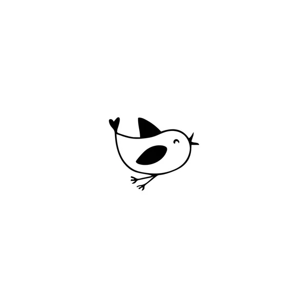 Elemento de logotipo pássaro — Vetor de Stock