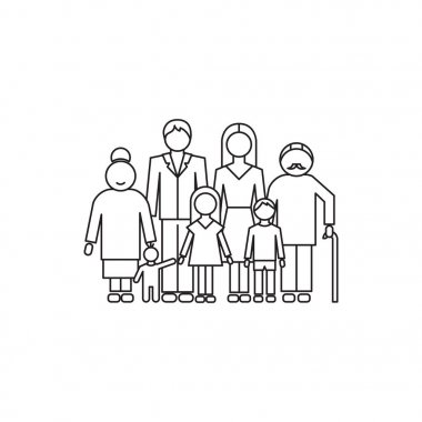 Büyük aile satırı simgesi