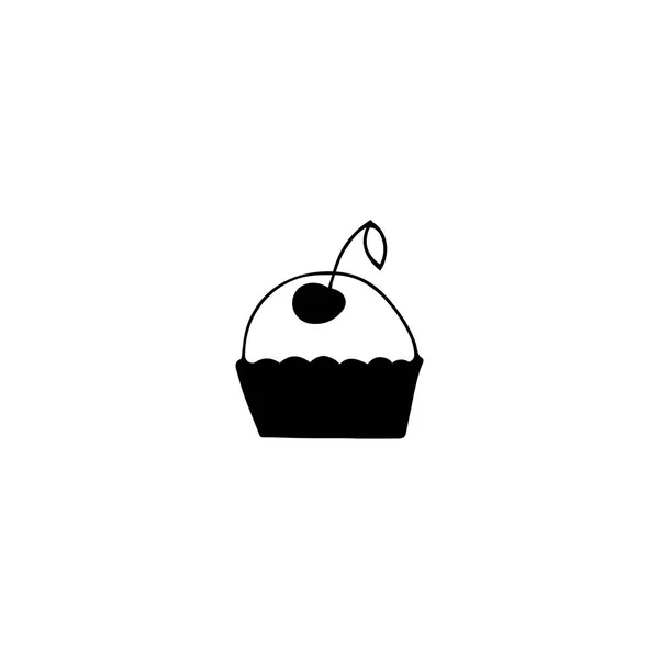 Cupcake logo element — Stock Vector