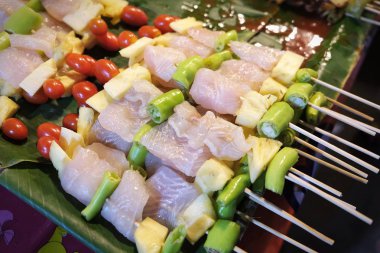 Bar-B-Q, Barbekü Izgara, Barbekü, sokak gıda Tayland