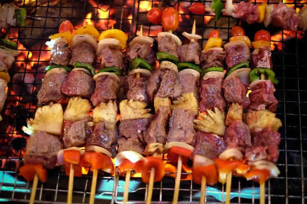 Bar-B-Q, Barbecue, Barbecue, Street Food en Thaïlande — Photo