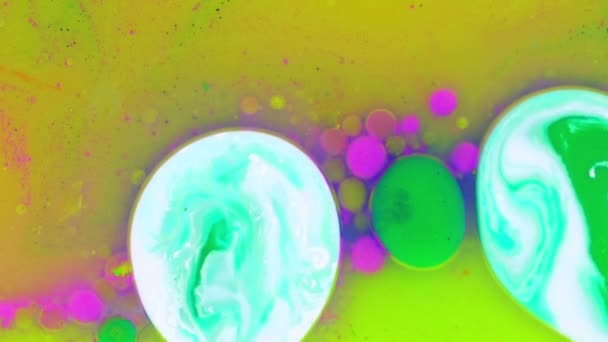 Ink Bubbles in Water — стоковое видео