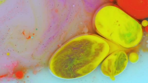 Ink Bubbles in Water — Stock Video