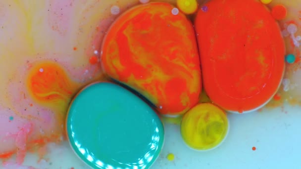 Ink Bubbles in Water — Stock Video