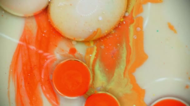 Bulles d'encre dans l'eau 