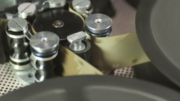 Sixteen Millimeter Film is Rotated — Stock Video