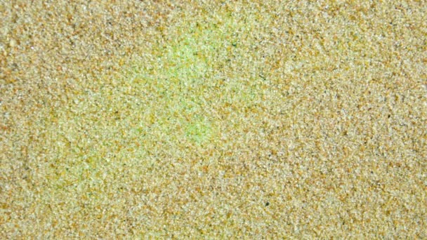 Пісок на зеленому екрані — стокове відео