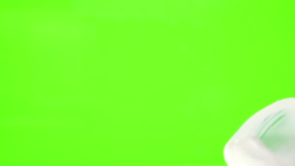 Green Screen übermalt. weiße Farbe — Stockvideo