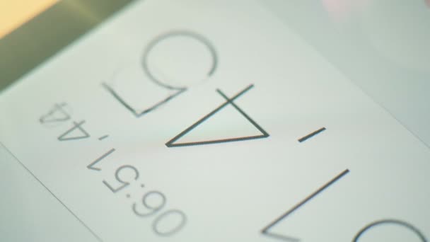 Cronômetro de dígitos na tela — Vídeo de Stock