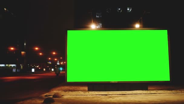 Billboard s zeleným plátnem ulicích