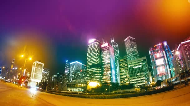 Las calles de la tarde de Hong Kong . — Vídeo de stock