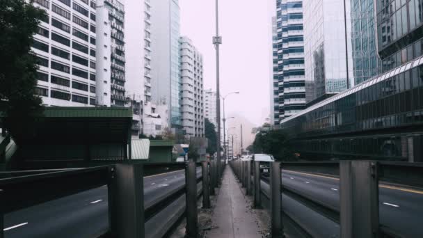 Гонконг, Китай - 28 февраля, 2017: Day Streets of Hong Kong — стоковое видео
