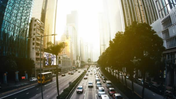 Hong Kong, Cina - 28 Feb, 2017: Le strade del giorno di Hong Kong — Video Stock