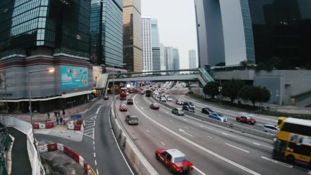 Hong Kong, Cina - 28 Feb, 2017: Le strade del giorno di Hong Kong — Video Stock