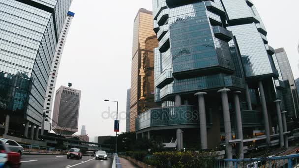 Hong Kong, Cina - 28 Feb, 2017: Le strade del giorno di Hong Kong — Video Stock