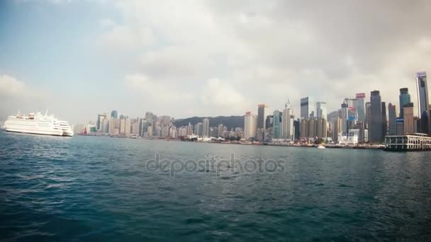 Vistas al agua de Hong Kong — Vídeos de Stock