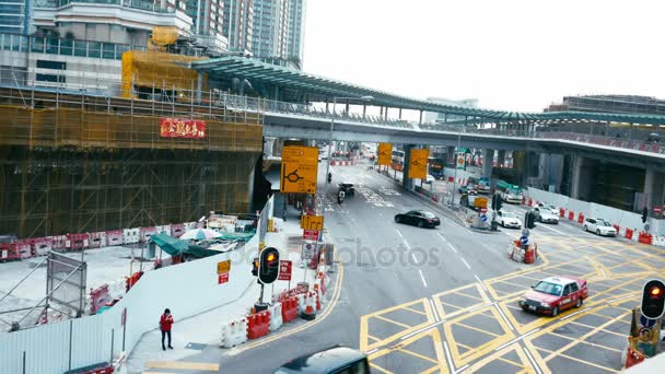 Hong Kong, China - 28 Feb, 2017: las calles de Hong Kong — Vídeos de Stock