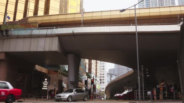 Hong Kong, China - 28 Feb, 2017: las calles de Hong Kong — Vídeos de Stock