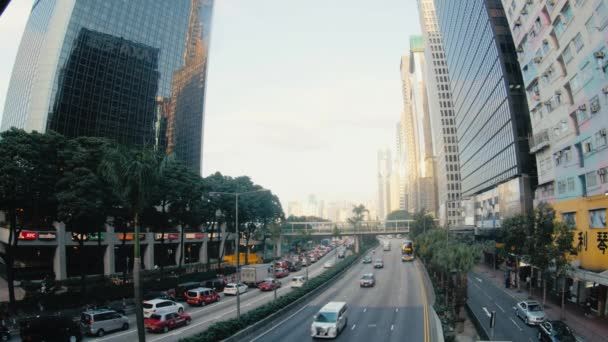 中国-2017 年 2 月 28 日香港︰ 香港街头 — 图库视频影像