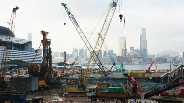 La Construcción de Hong Kong: hong Kong, china - 25 Feb, 2017 — Vídeos de Stock