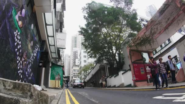 Las Calles de Hong Kong: Hong Kong, China - 26 Feb, 2017 — Vídeos de Stock