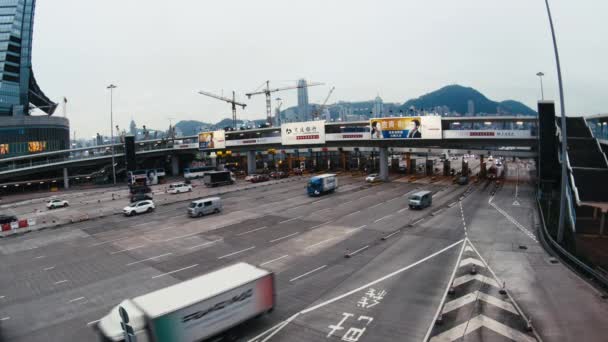 香港街头︰ 香港，中国-2017 年 2 月 26 日 — 图库视频影像