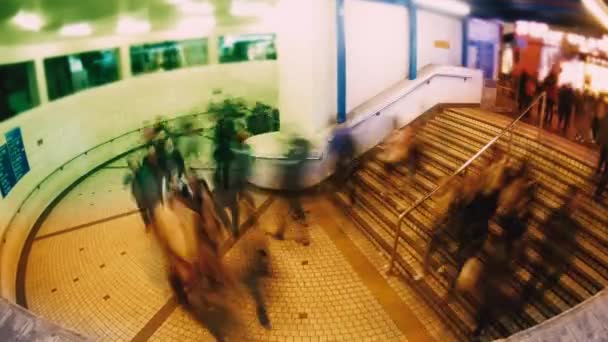 Les rues du soir de Hong Kong. Délai imparti . — Video