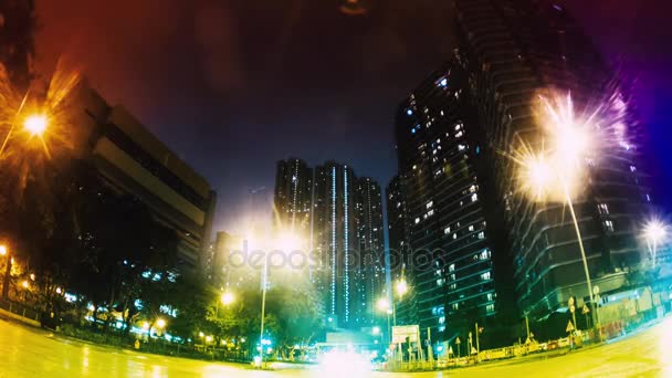 Las Calles Vespertinas de Hong Kong. Tiempo de caducidad . — Vídeos de Stock