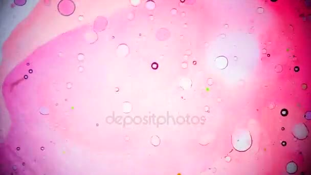 Abstrakte Muster von Tinte im Wasser — Stockvideo