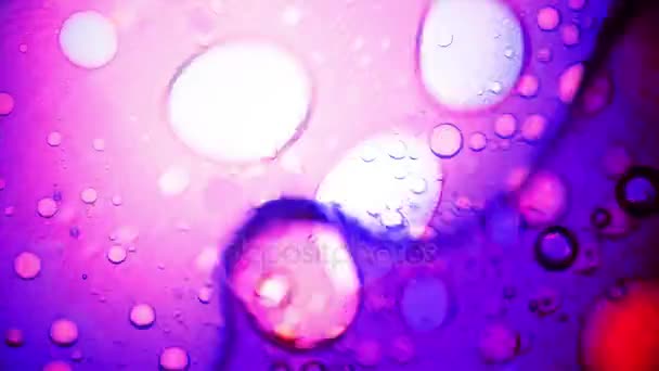 Microscopic View of Ink in Water — Stock Video