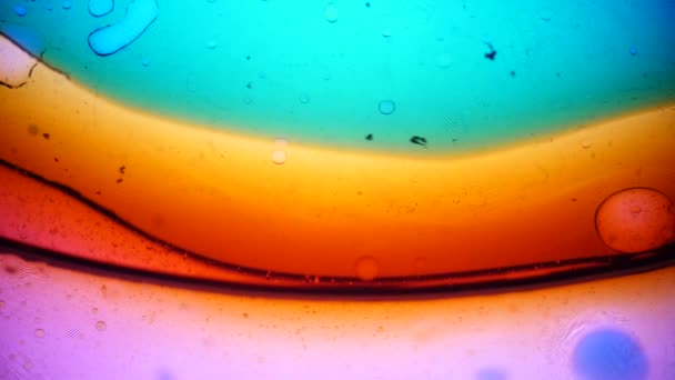 Microscopische weergave van inkt in Water — Stockvideo