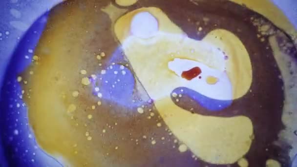 Patrones abstractos de tinta en el agua — Vídeos de Stock