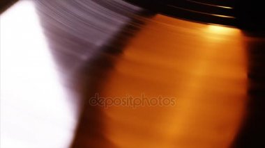 Vinil kaydıdır Rotating.Close Up