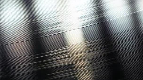Vinyl Record tourne Fermer vers le haut 